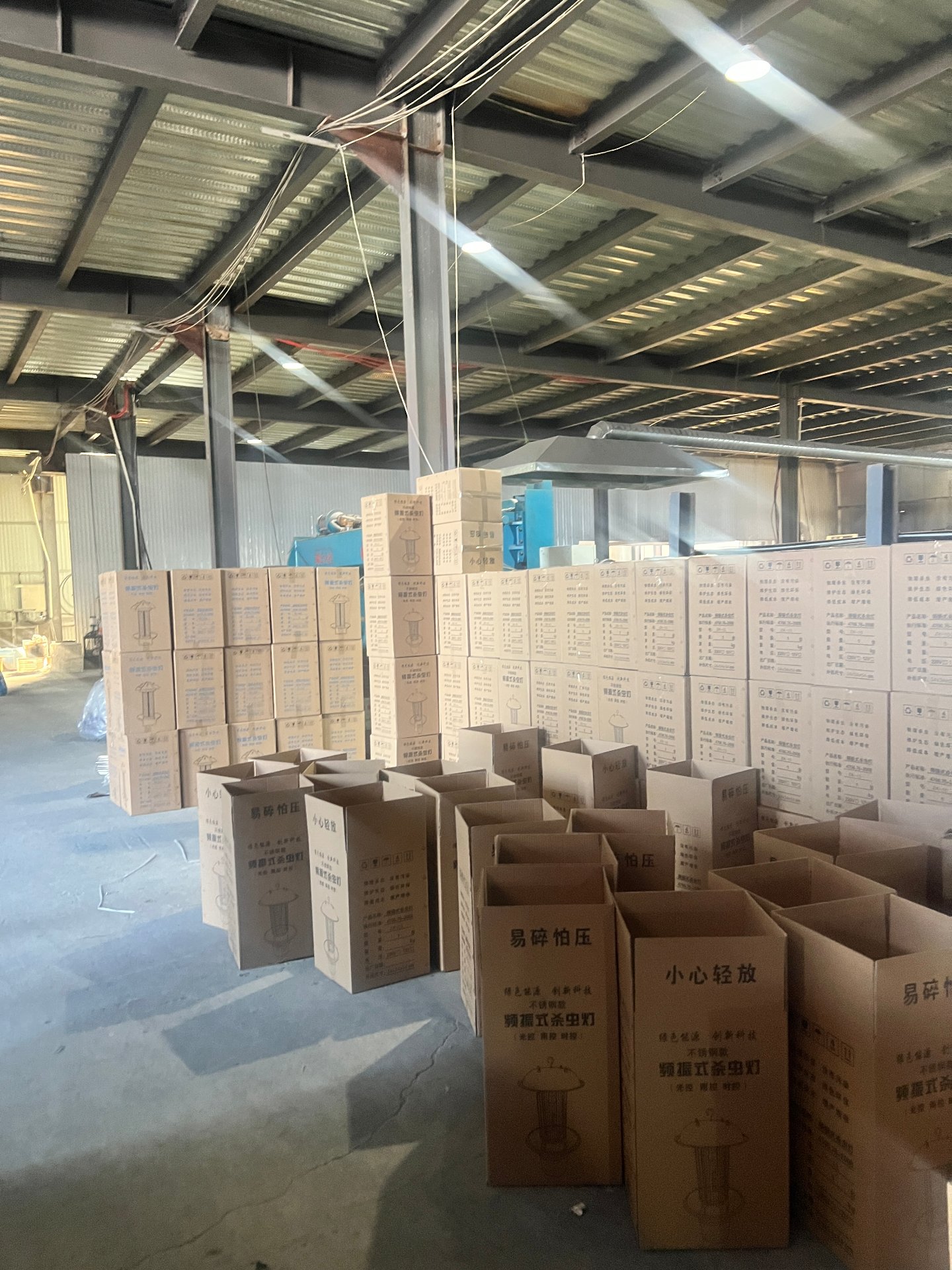 Warehouse boxes ready